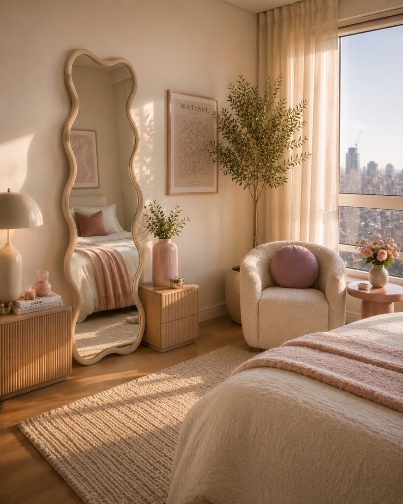 Small apartment decorating ideas 5 Wavy mirror small apartment decorating ideas