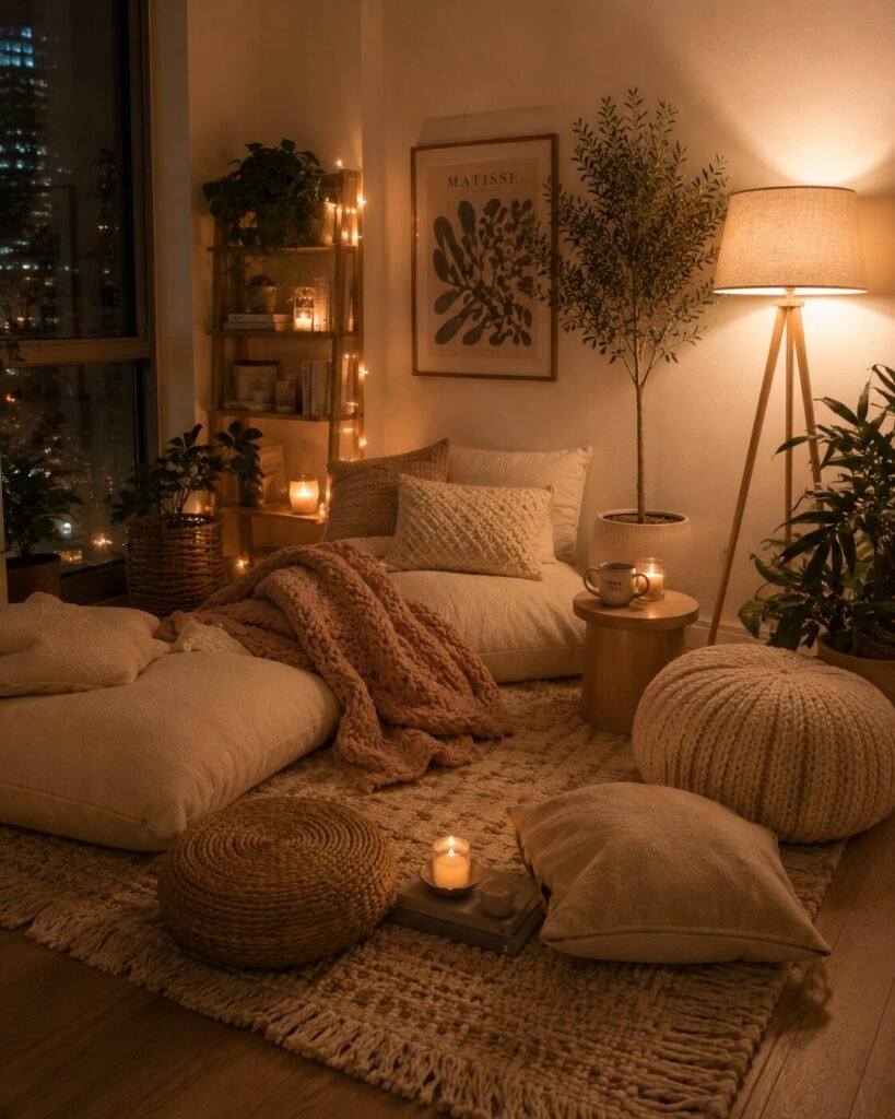 Small apartment decorating ideas 8 Floor seating small apartment decorating ideas
