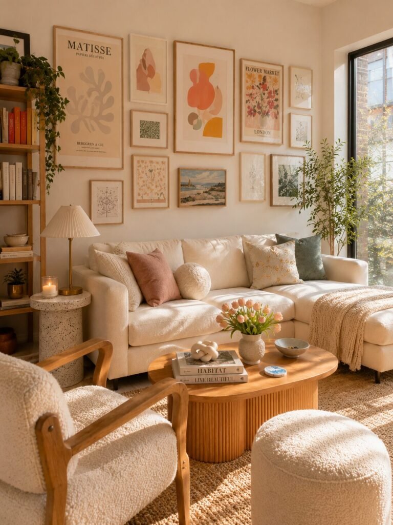 Small apartment decorating ideas 13 Gallery wall small apartment decorating ideas