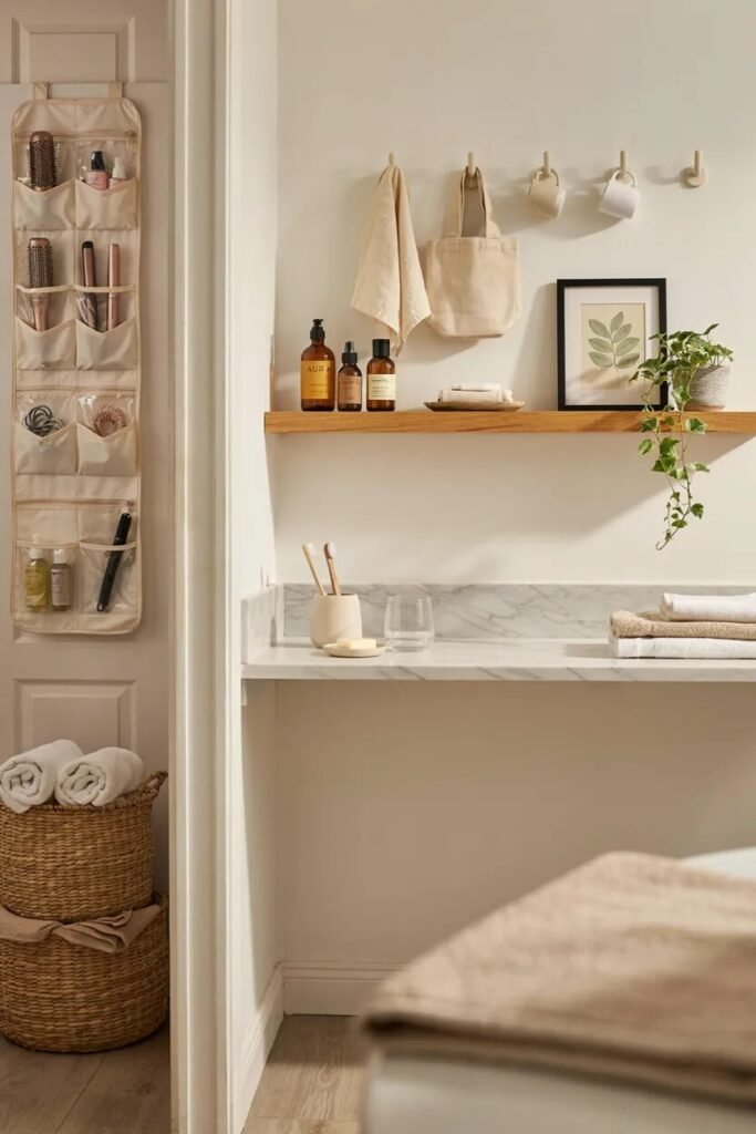 Dorm bathroom ideas 10 Hanging dorm bathroom ideas storage