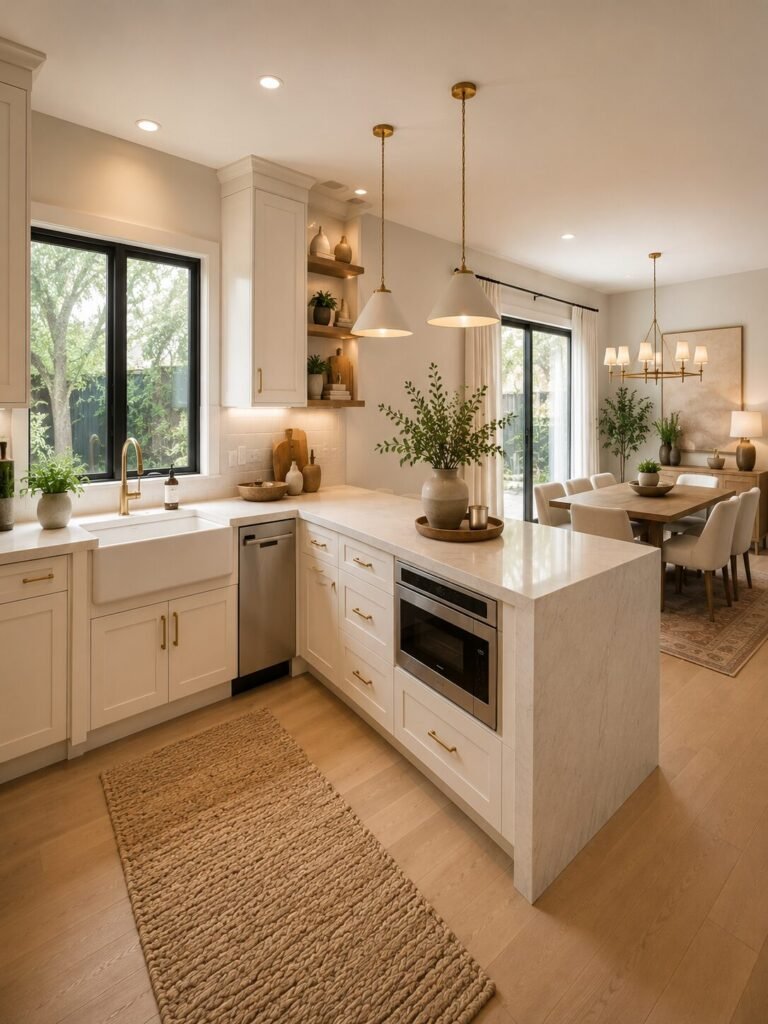 15 kitchen design layout ideas L-shaped