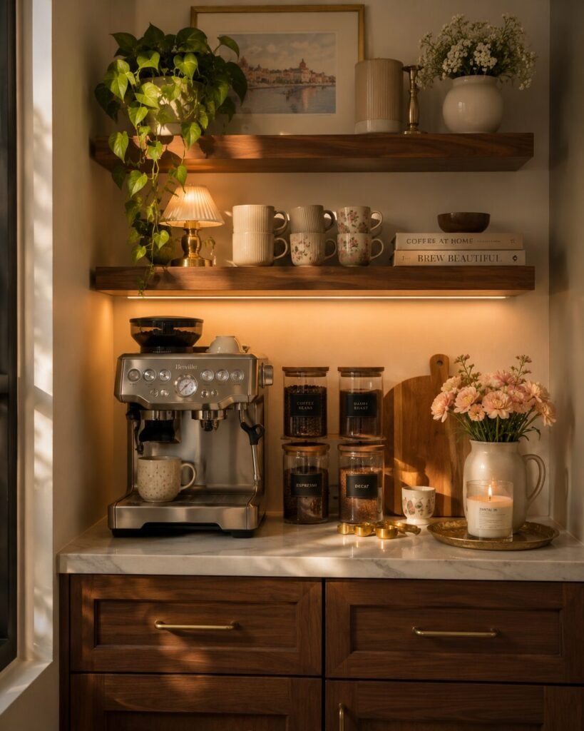 15 kitchen design layout ideas coffee station