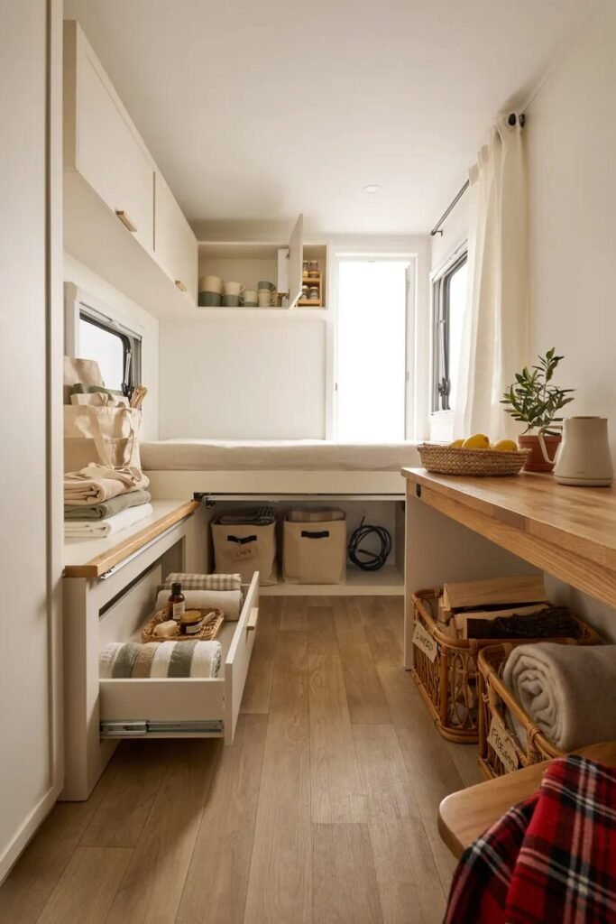 Small camper interior ideas 3 Built-in small camper interior ideas