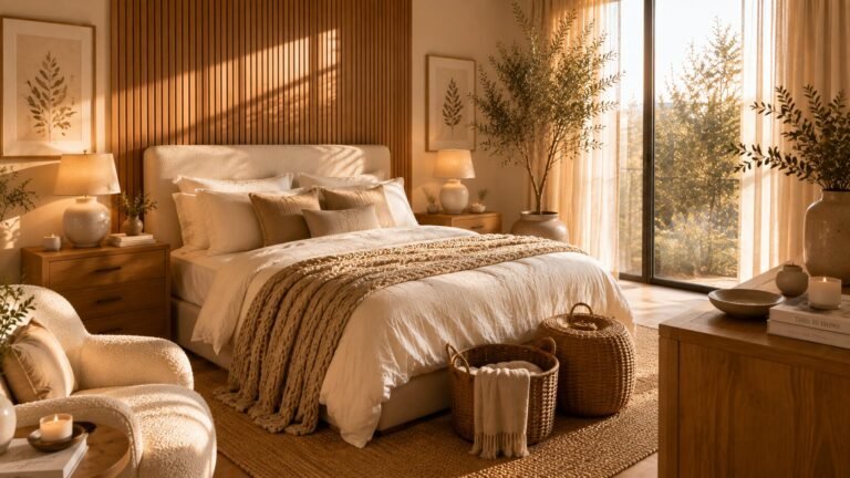 Cozy neutral bedroom ideas