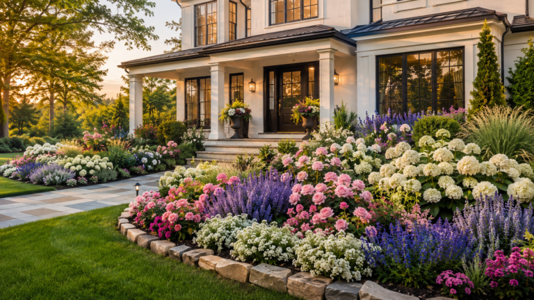 Flower bed ideas in front of house 19 Flower bed ideas in front of house