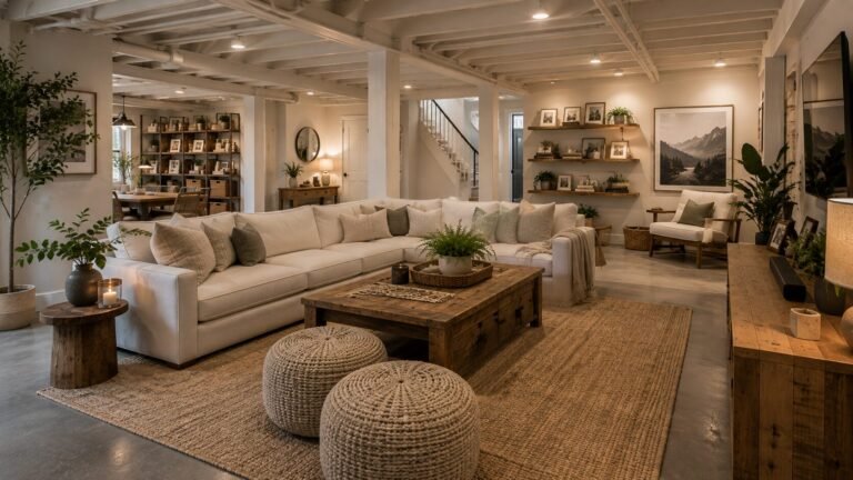 Unfinished basement ideas on a budget