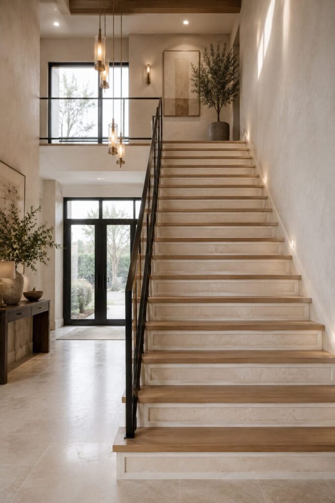 Shadow groove stair riser ideas
