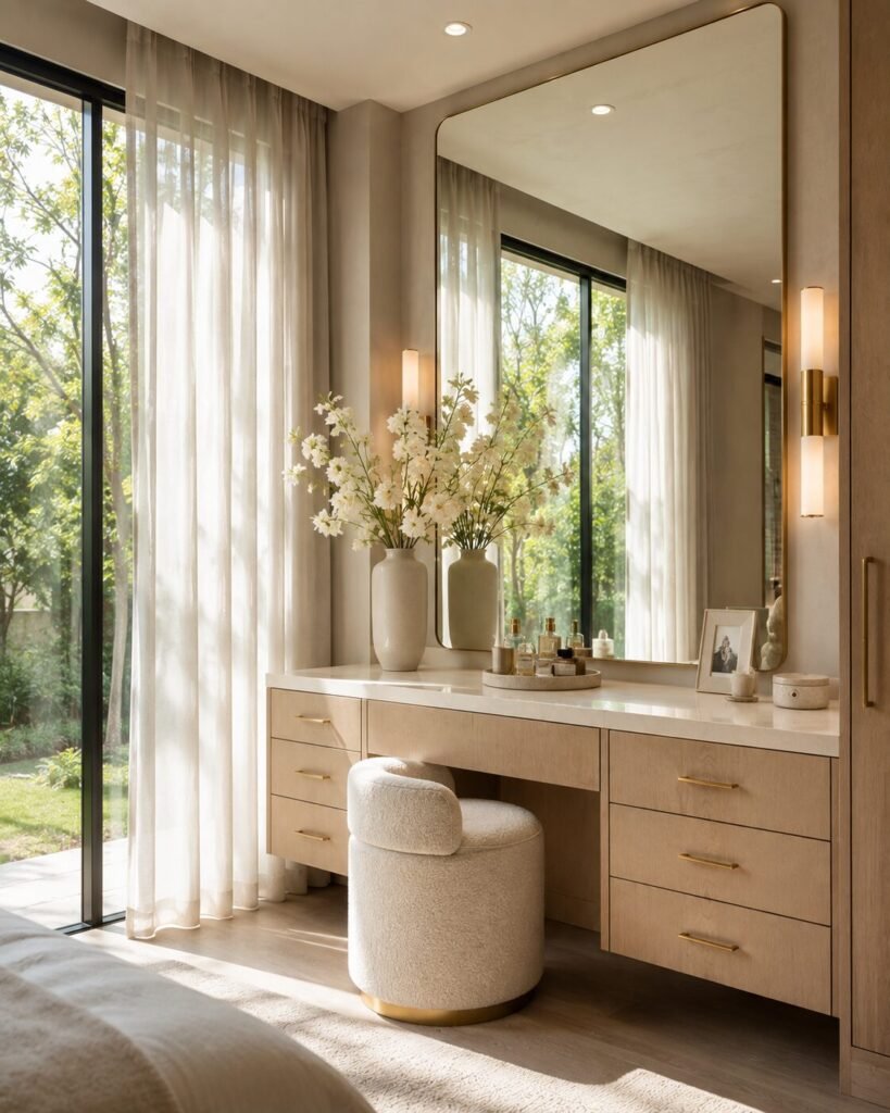 17 vanity design ideas 6 Window-side 17 vanity design ideas inspiration