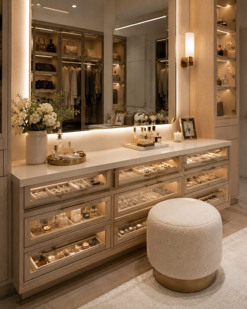 17 vanity design ideas 8 Glass display 17 vanity design ideas inspiration