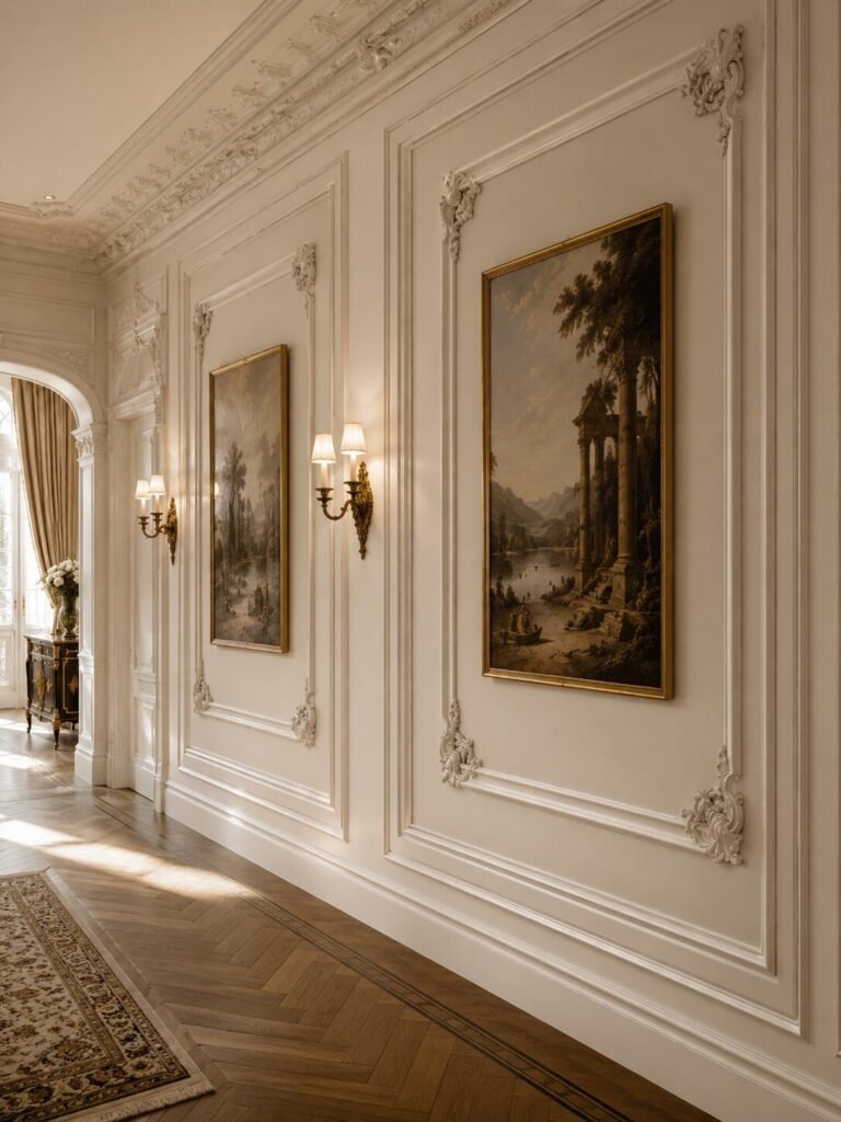 Neoclassical interior ideas 4 Decorative neoclassical interior ideas wall molding
