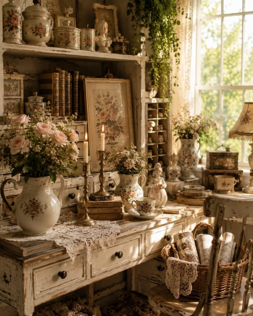Vintage craft room ideas antique accessories