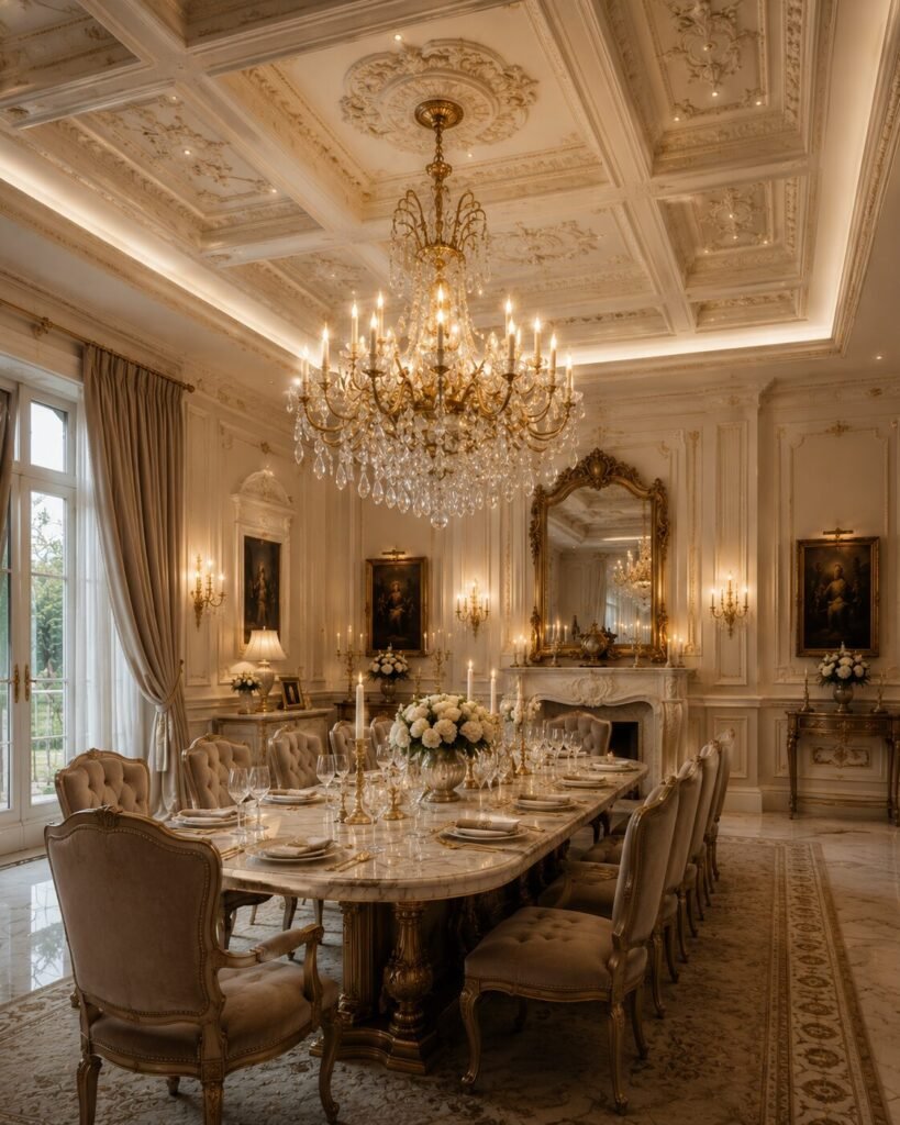 Neoclassical interior ideas 10 Crystal chandelier neoclassical interior ideas decor