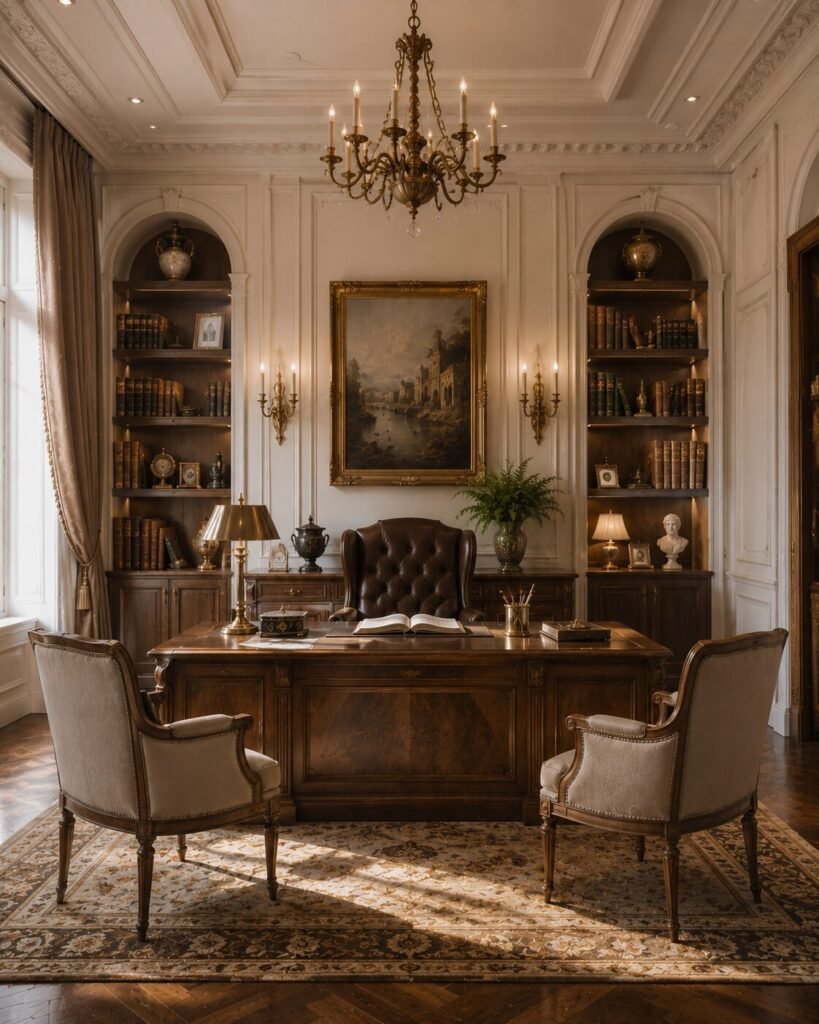 Neoclassical interior ideas 22 Luxury office neoclassical interior ideas design
