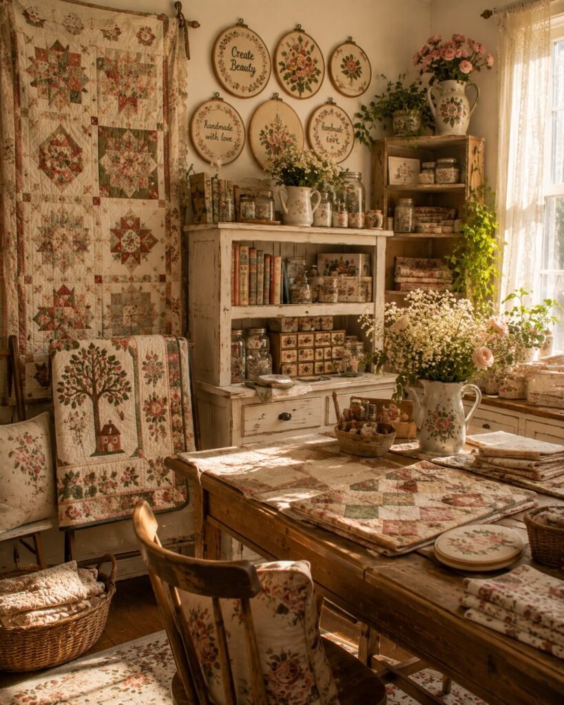 Vintage craft room ideas handmade décor