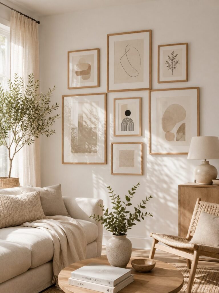 Small wood gallery wall ideas 9 Minimalist small wood gallery wall ideas