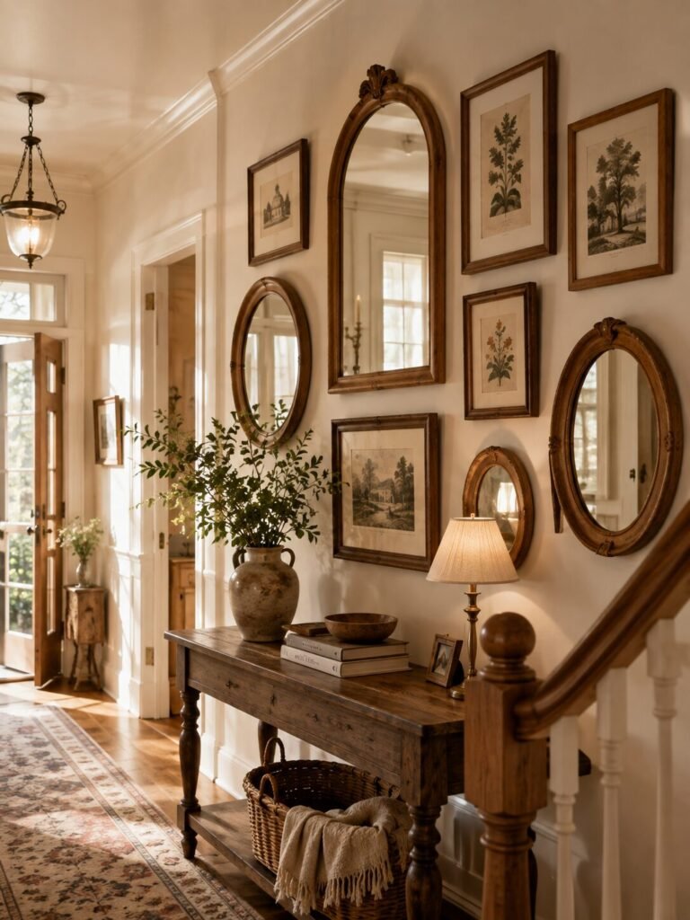 Small wood gallery wall ideas 10 Mirror small wood gallery wall ideas