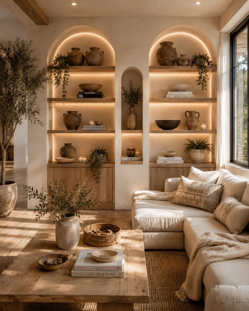 15 boho living room ideas shelving
