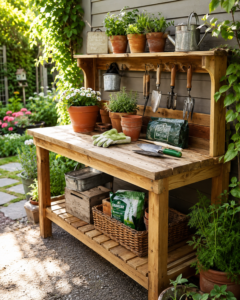 20 unique DIY outdoor project ideas 2026 2 20 unique DIY outdoor project ideas potting bench