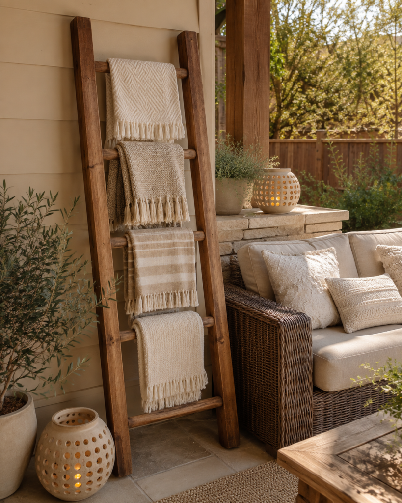 20 unique DIY outdoor project ideas 2026 11 20 unique DIY outdoor project ideas blanket ladder