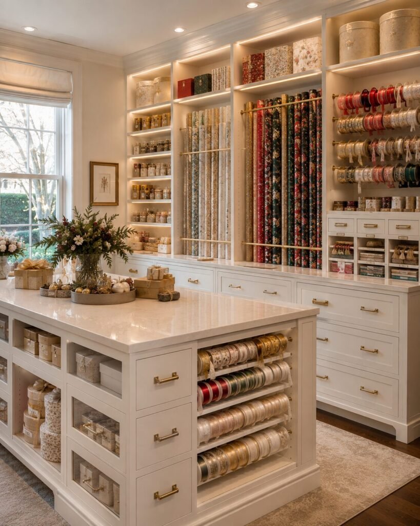 Gift wrapping dream craft room ideas