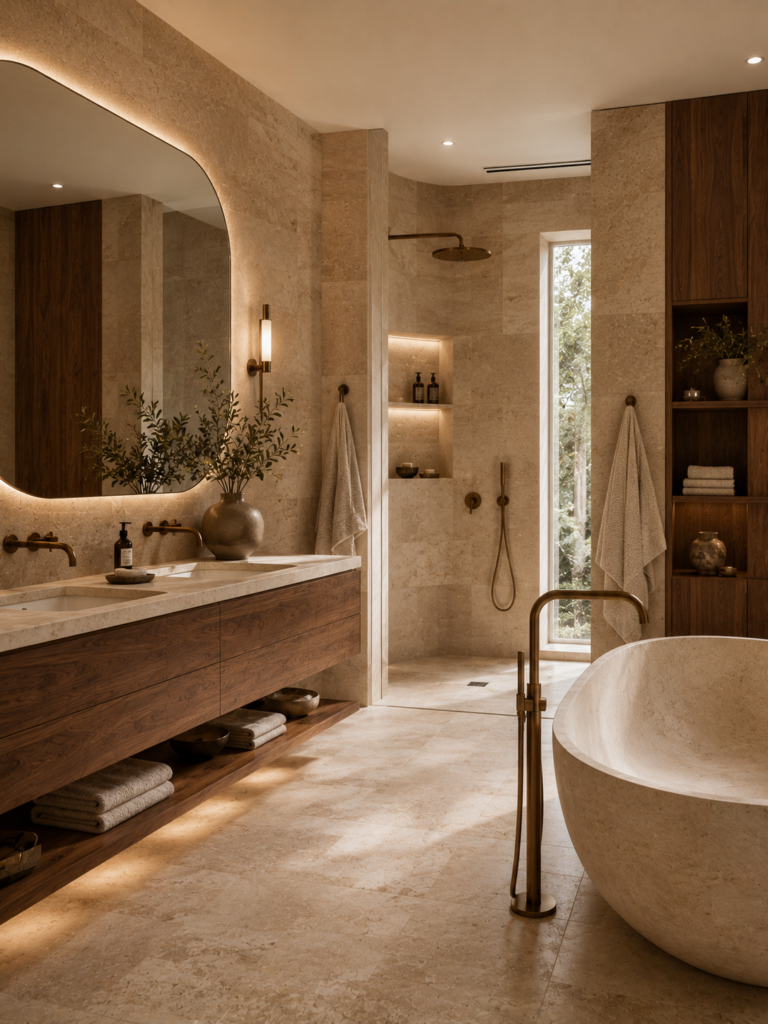 Walnut stone upstairs bathroom ideas
