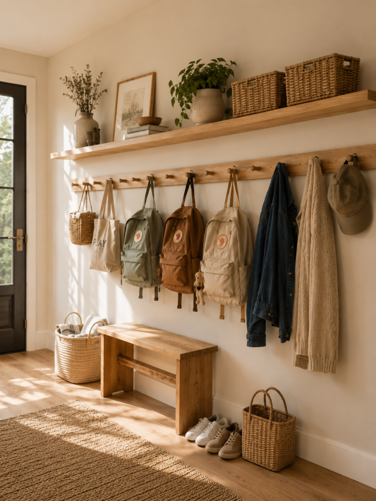 Backpack storage ideas 7 Backpack storage ideas with flexible peg rails