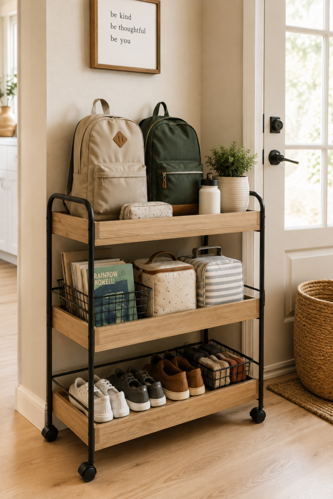 Backpack storage ideas 9 Backpack storage ideas using rolling carts