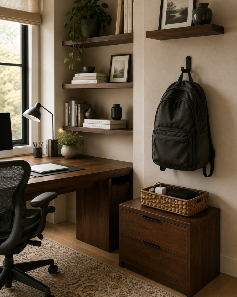 Backpack storage ideas 20 Backpack storage ideas for home offices