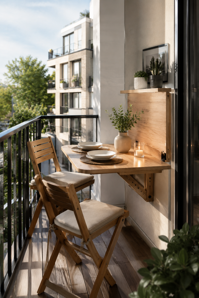 16 apartment patio ideas folding dining table
