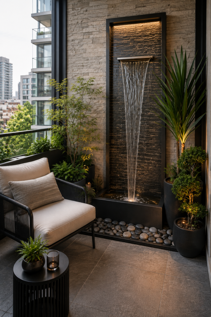 16 apartment patio ideas vertical waterfall