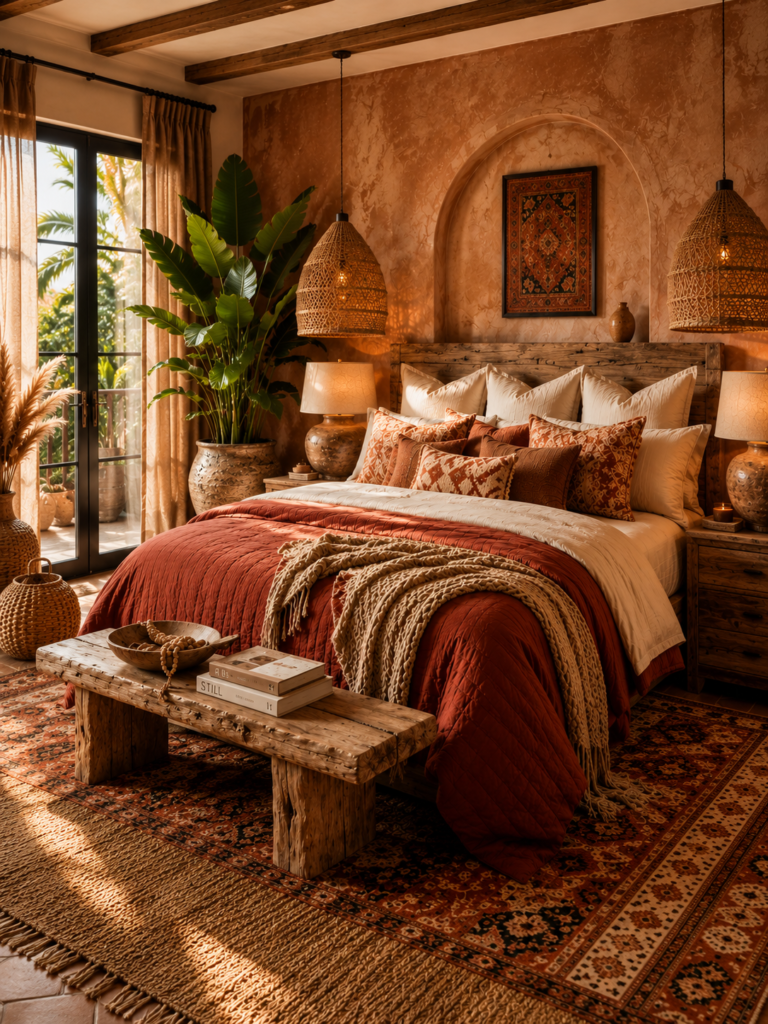 Terracotta 14 unique and stylish red bedding ideas