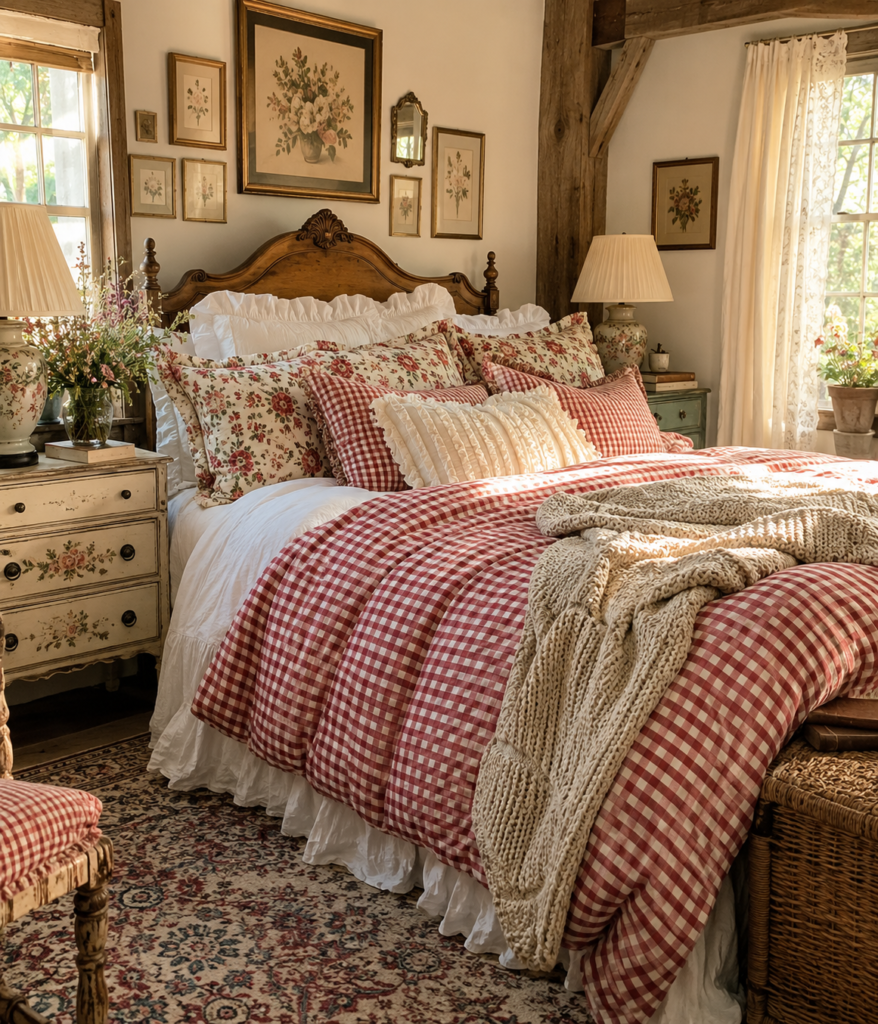 Gingham 14 unique and stylish red bedding ideas
