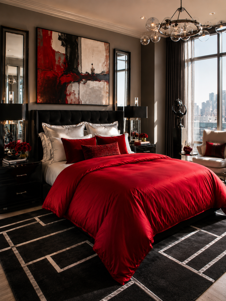 Cherry red 14 unique and stylish red bedding ideas