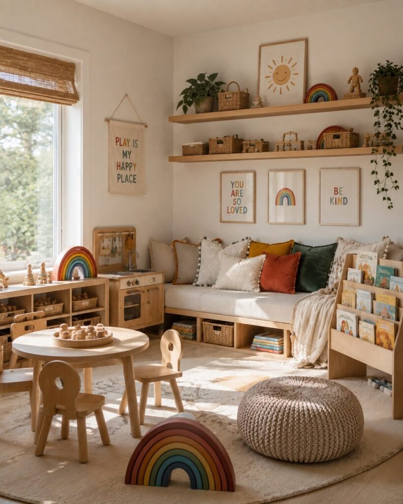Small playroom design 14 Scandinavian small playroom design décor