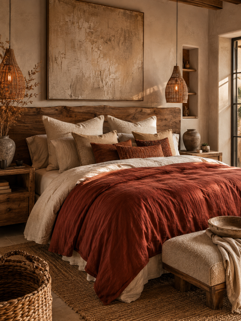 Rust red 14 unique and stylish red bedding ideas