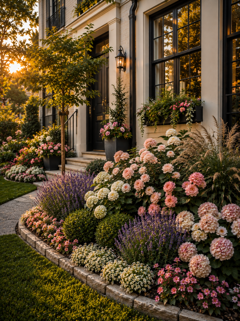 Small flower bed ideas in front of house