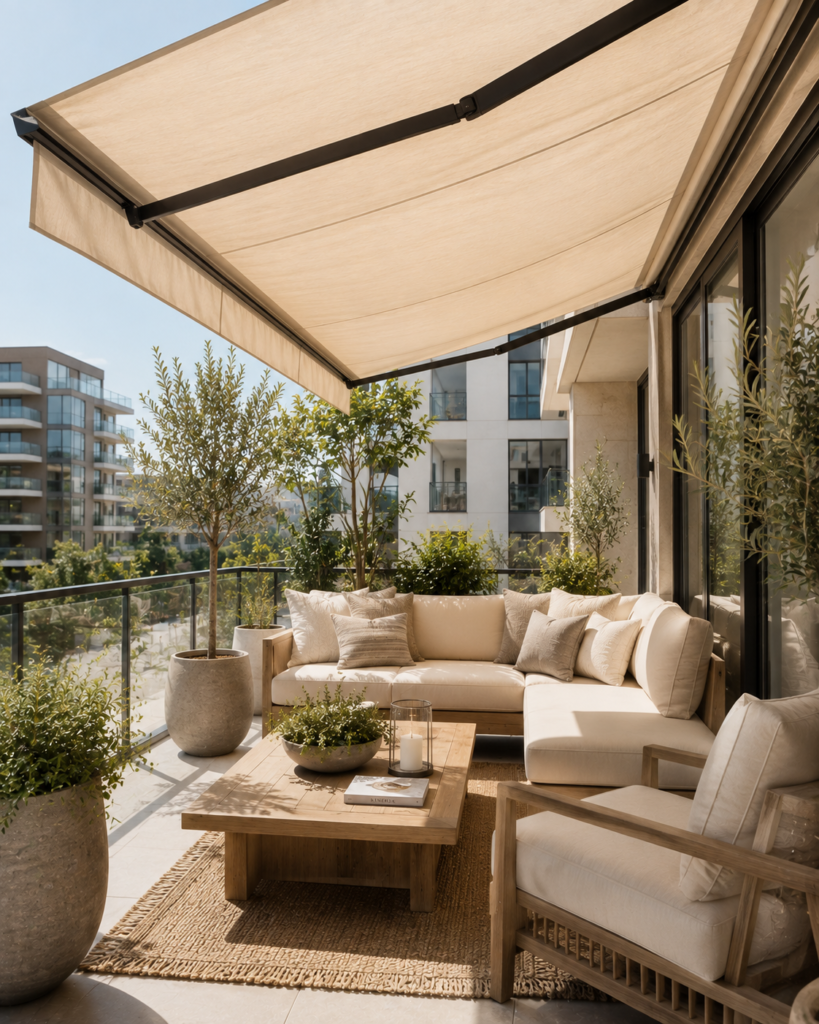 16 apartment patio ideas shade canopy