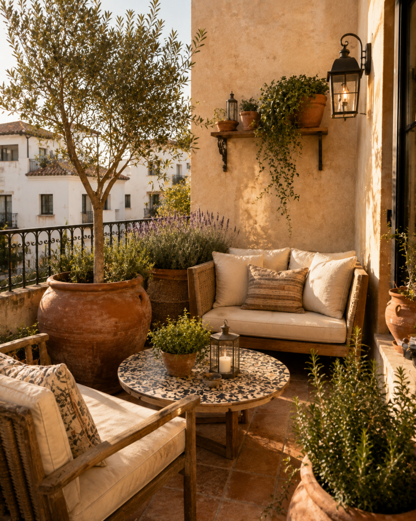16 apartment patio ideas Mediterranean style