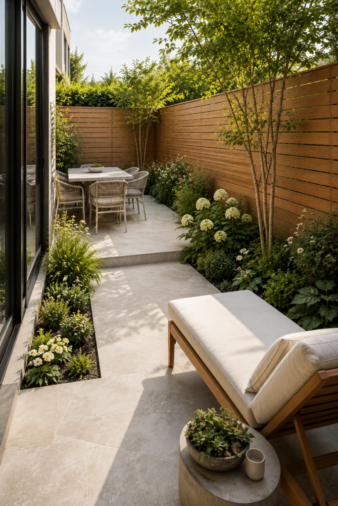 Clever narrow backyard ideas 6 Clever narrow backyard ideas with folded patios