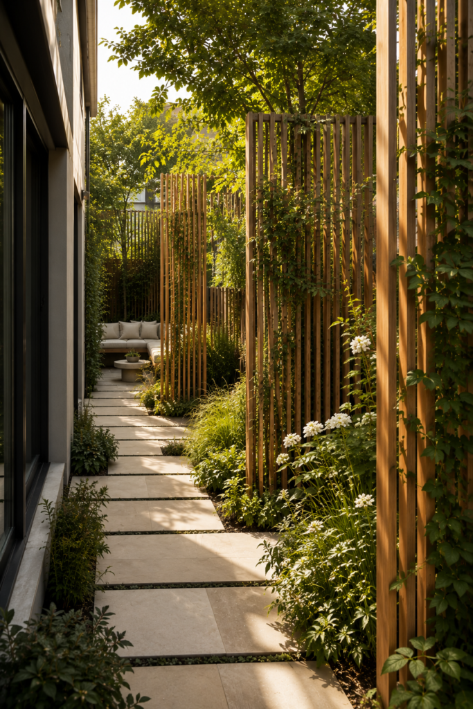 Clever narrow backyard ideas 7 Clever narrow backyard ideas with plant screens