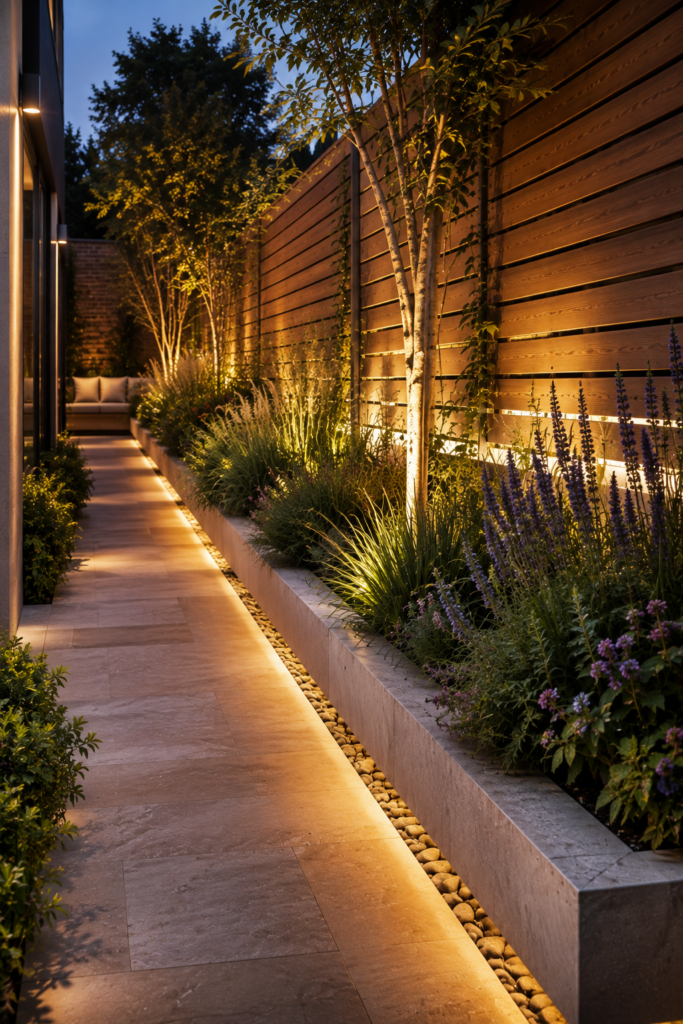 Clever narrow backyard ideas 8 Clever narrow backyard ideas with floating borders
