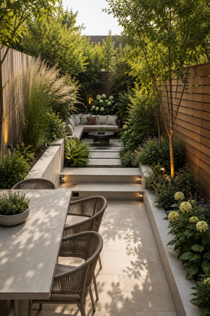Clever narrow backyard ideas 11 Clever narrow backyard ideas with split levels