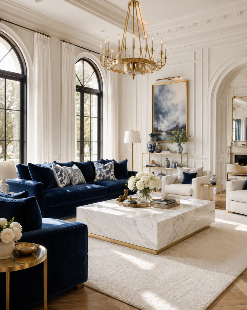 16 blue living room ideas white decor