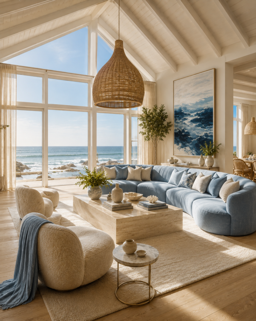 16 blue living room ideas coastal style