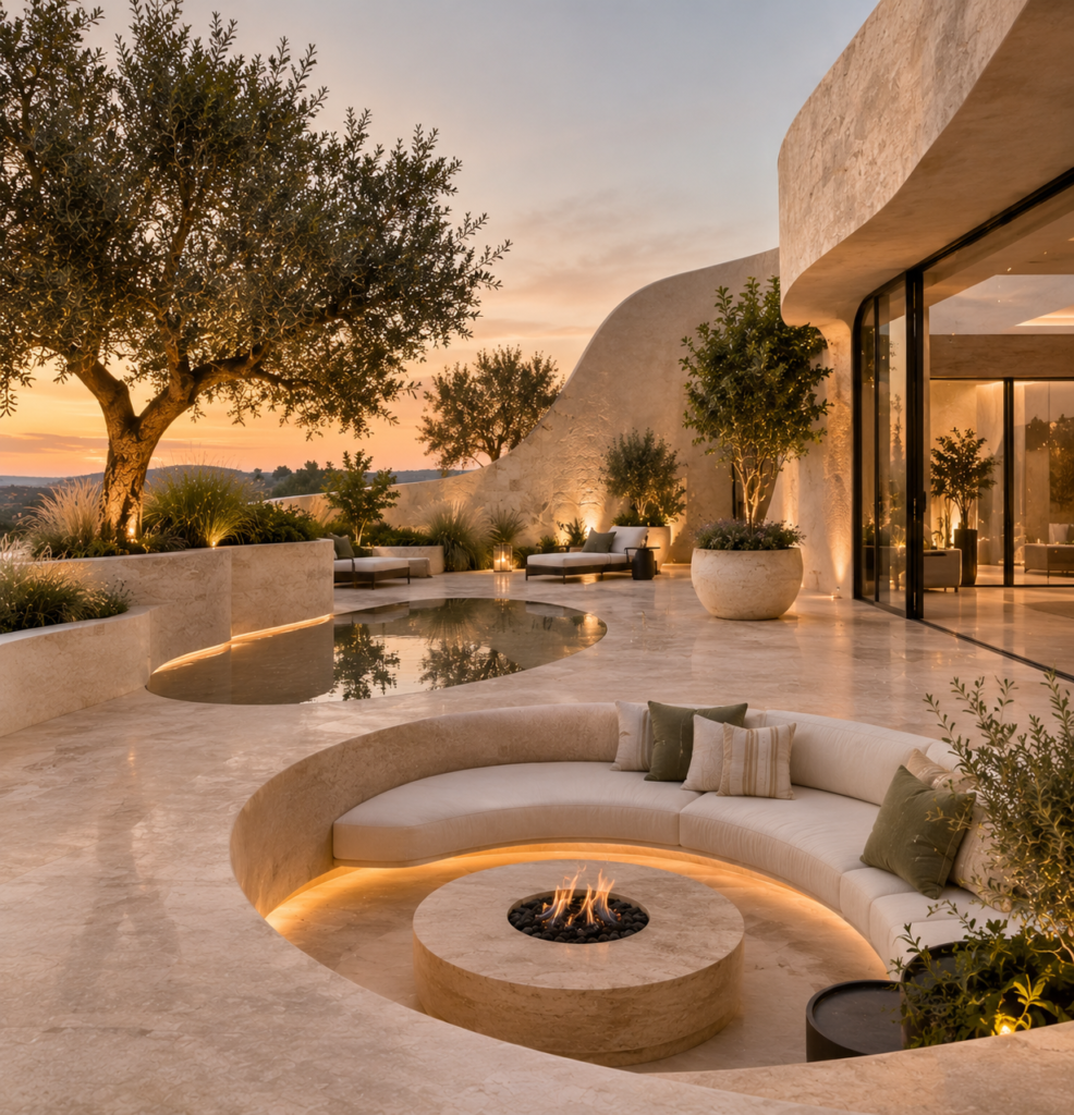 18 terrace design ideas organic curves