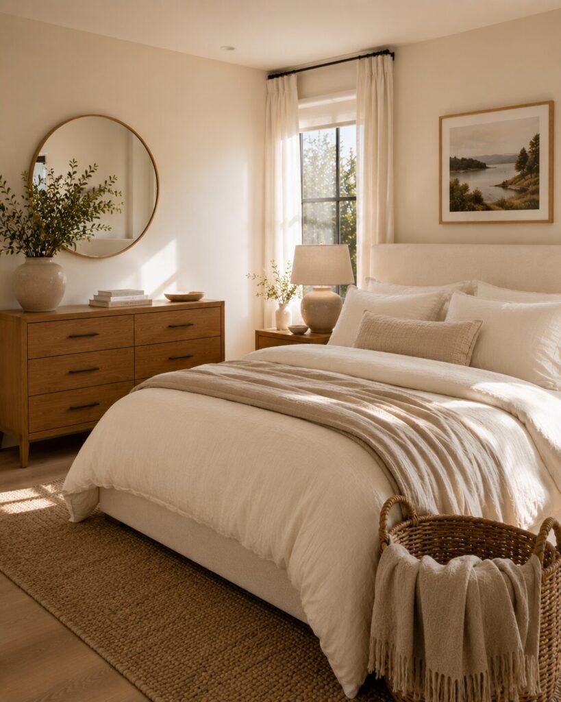 Cozy neutral bedroom ideas 14 Cozy neutral bedroom ideas minimalist decor