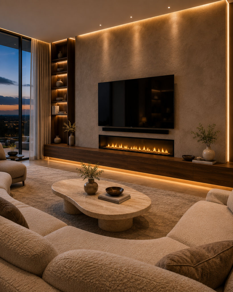 15 TV wall ideas living room fireplace