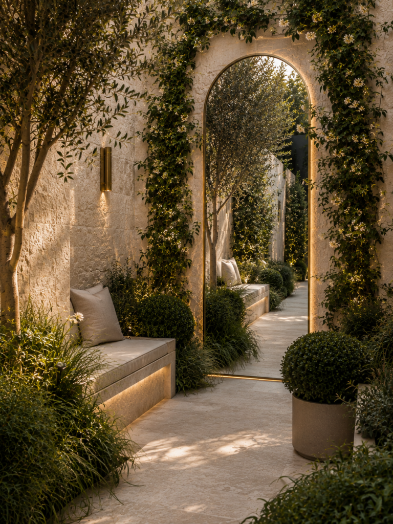 16 narrow luxury garden ideas 13 16 narrow luxury garden ideas Illusion