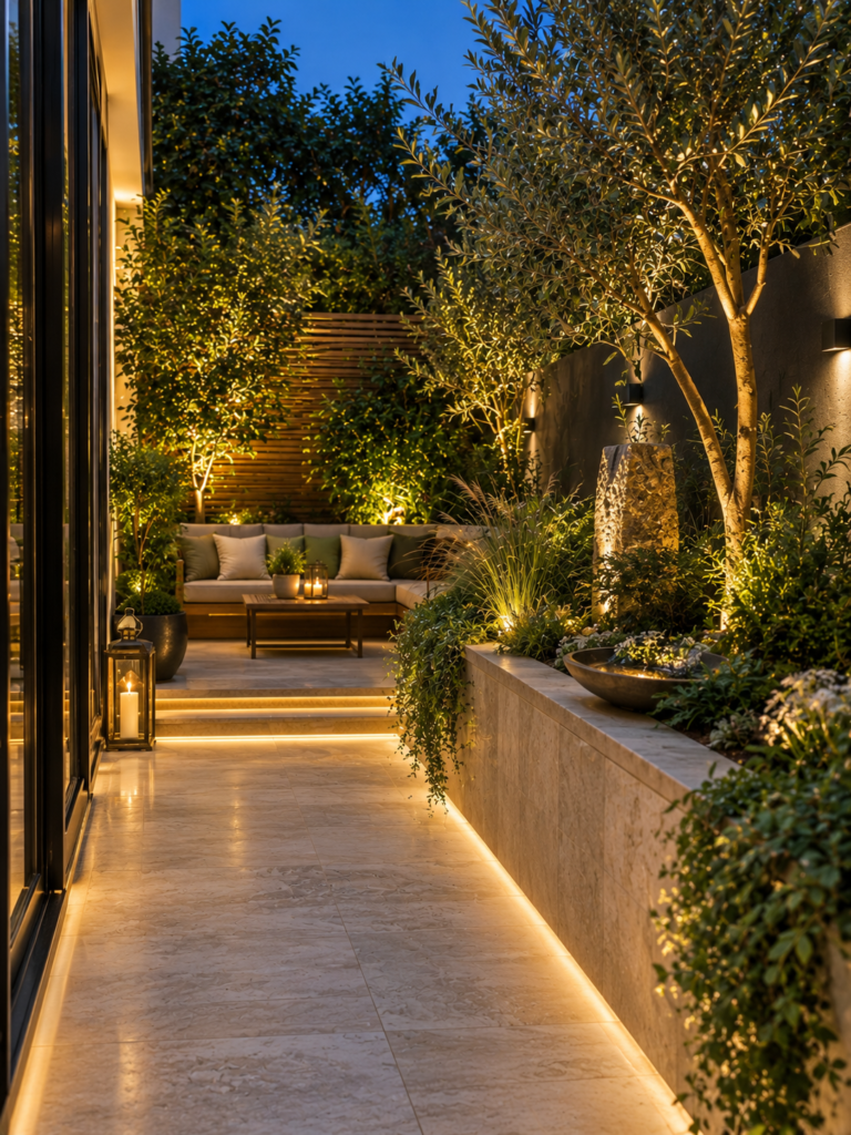 16 narrow luxury garden ideas 17 16 narrow luxury garden ideas Lighting