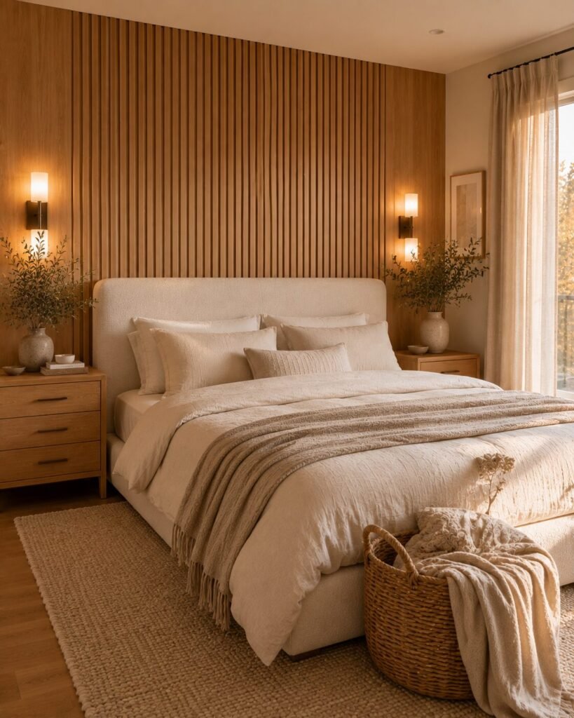 Cozy neutral bedroom ideas 13 Cozy neutral bedroom ideas accent wall